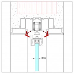 SKLO 10mm E-THIN jednokrídlové