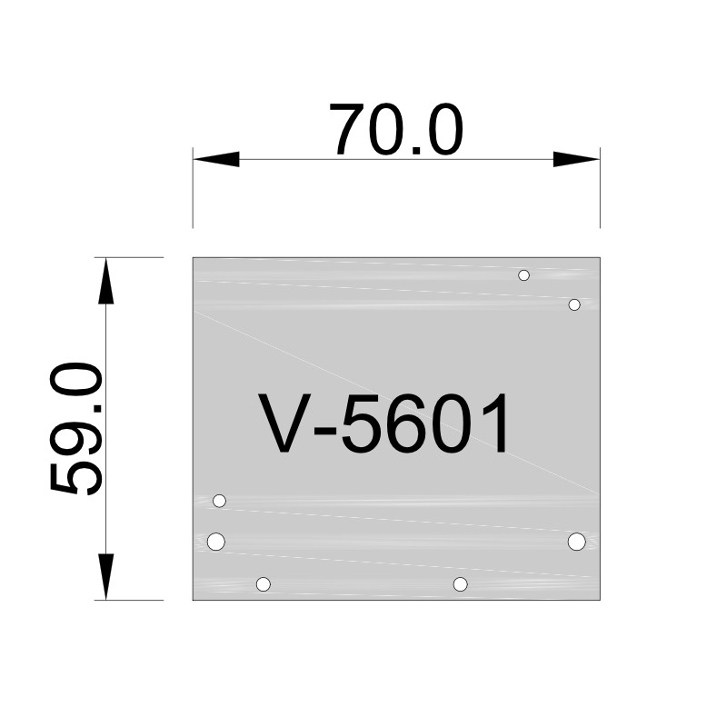 V-5601 - koncovky na koľajnicu V-5600