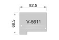V-5611 - koncovky na koľajnicu V-5603 - pár