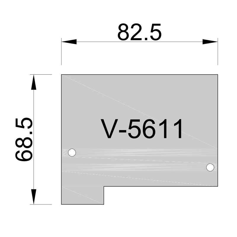 V-5611 - koncovky na koľajnicu V-5603 - pár